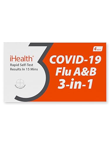 iHealth COVID-19, Flu A&B 3-in-1 Antigen Rapid Test,