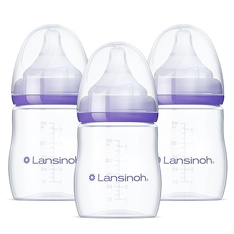 Lansinoh Anti-Colic Baby Bottles for Breastfeeding Babies
