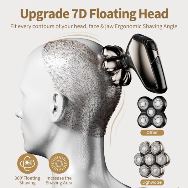 Head Shavers for Bald Men: 5-in-1 Electric Razor - Image 8